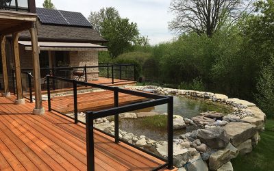 Large Koi Pond with Waterfall