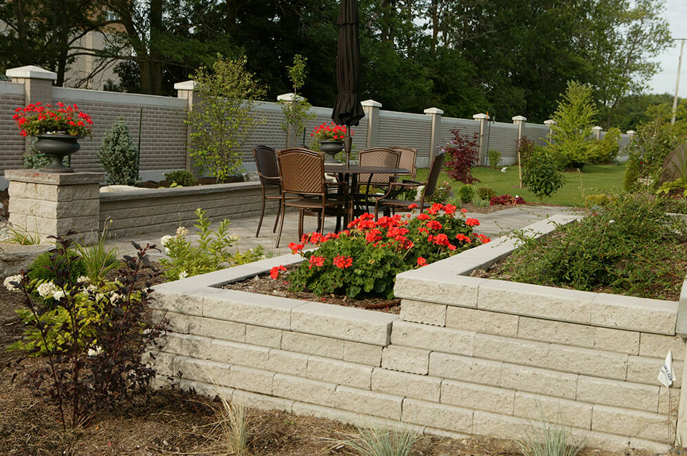 Precast and Natural Stone Retaining Walls