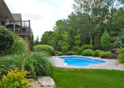 Visual impact adds value to your home lush gardens around pool