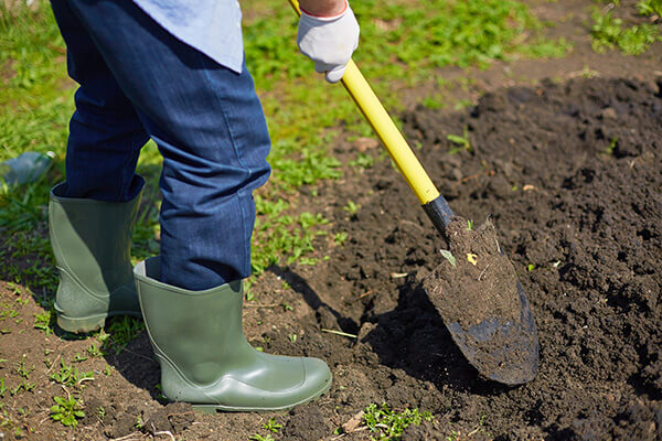 Amending soil for landscaping