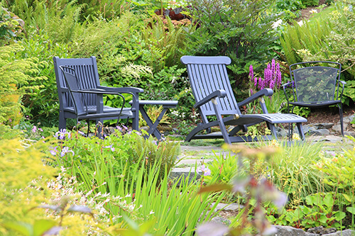 Outdoor relaxation sitting area a touch of dutch landscaping